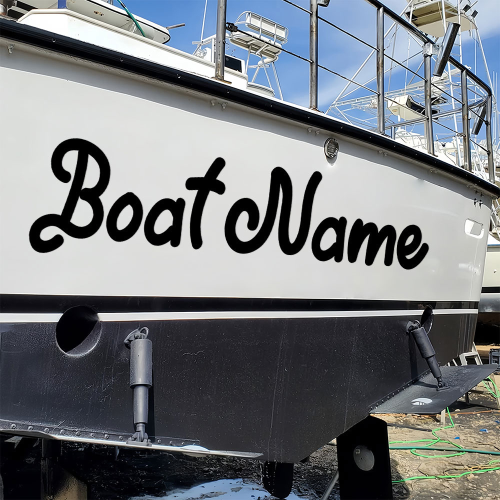 Fishing Boat Oar - 1 adhesivo personalizado impermeable para barco,
